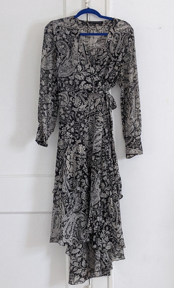 Sheer Wrap Dress